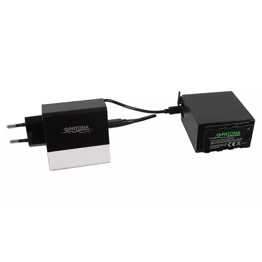 Obrázek produktu PATONA baterie pro digitální kameru Panasonic AG-VBR89G 10500mAh 7,4V Li-Ion s USB-C + nabíječka