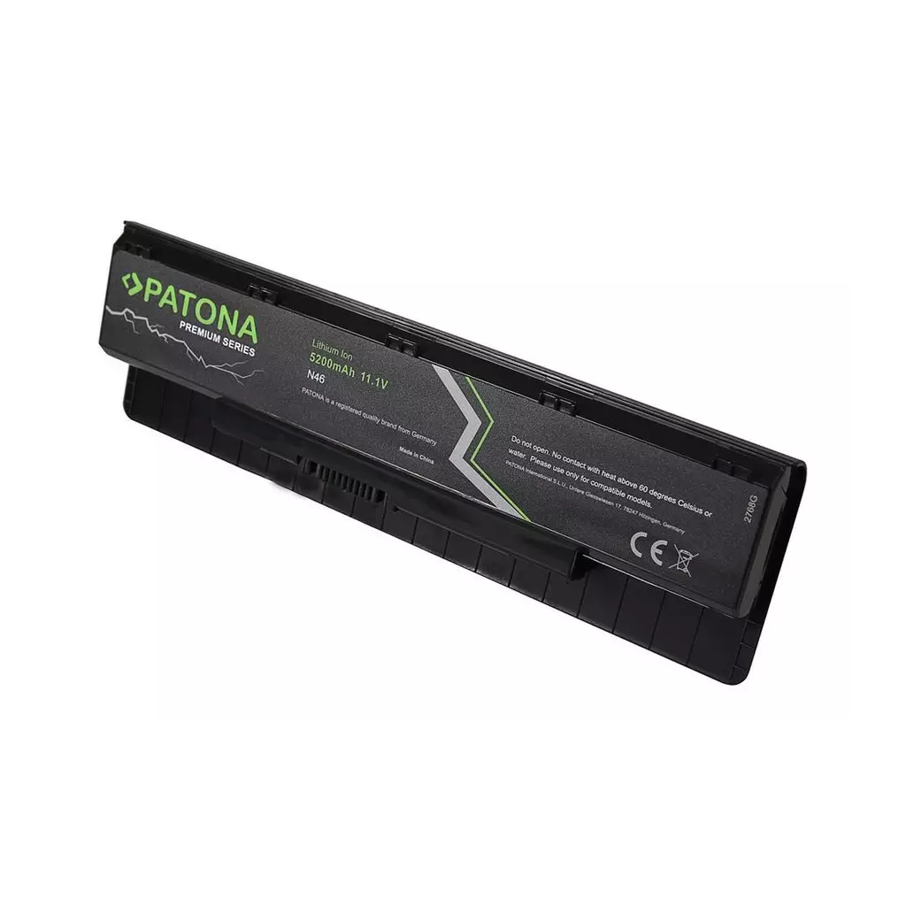 Obrázek produktu PATONA baterie pro ntb ASUS N46/N56 5200mAh Li-Ion 11,1V PREMIUM - černá