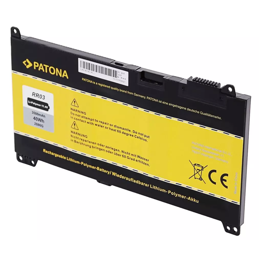 Obrázek produktu PATONA baterie pro ntb HP 430/440/450 G4 3500mAh Li-Pol 11,4V RR03XL - černá