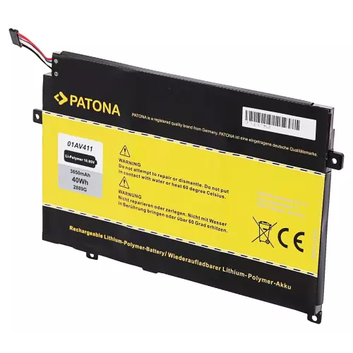 obrázek produktu PATONA baterie pro ntb LENOVO Thinkpad E470/E475 3650mAh Li-Pol 10,95V 01AV411 - černá