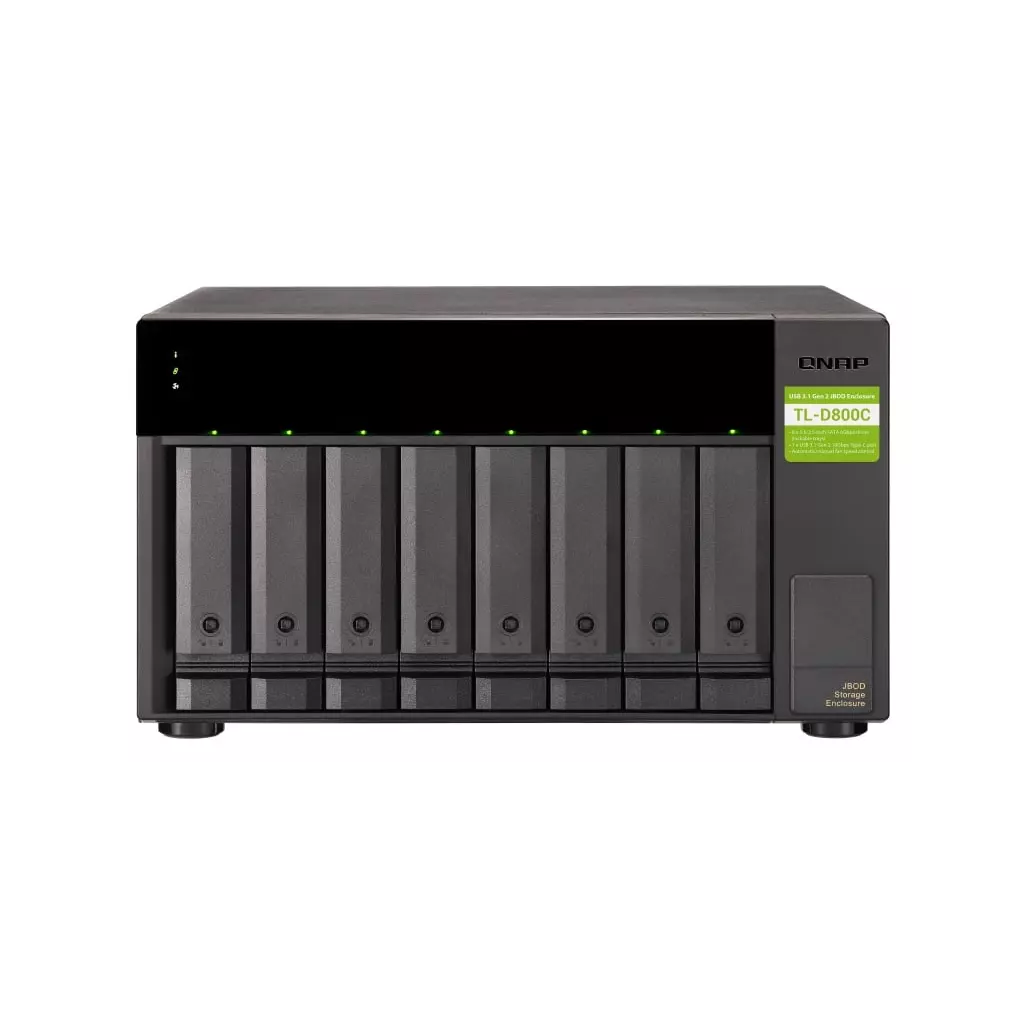 Obrázek produktu QNAP TL-D800C - úložná jednotka JBOD USB 3.2 (8x SATA), desktop