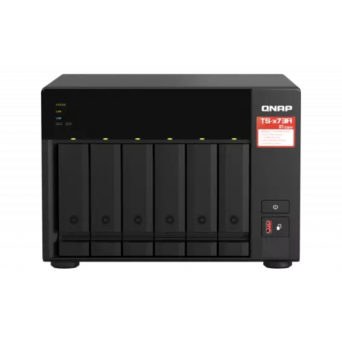 obrázek produktu QNAP TS-673A-8G (Ryzen 2,2GHz / 8GB RAM / 6x SATA / 2x M.2 NVMe slot / 2x 2,5GbE / 2x PCIe / 4x USB)