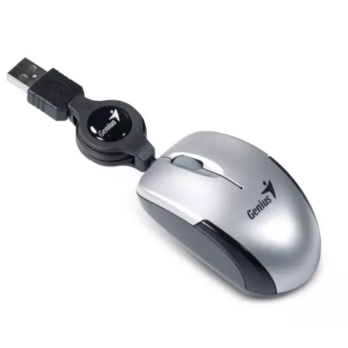 obrázek produktu Genius Micro Traveler V2, stříbrná - stříbrná
