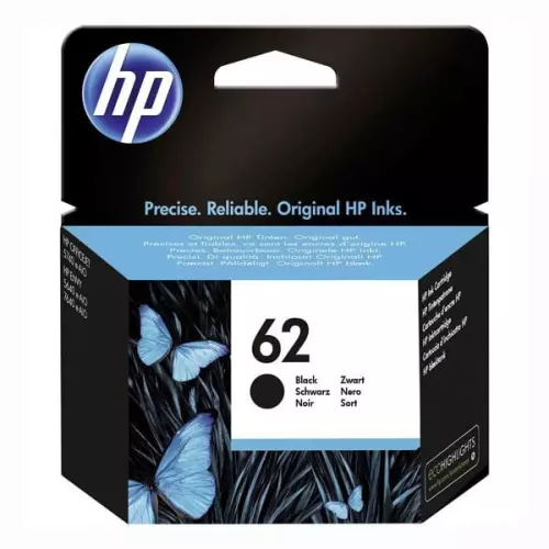obrázek produktu HP 62 černá inkoustová náplň, C2P04AE - černá/black