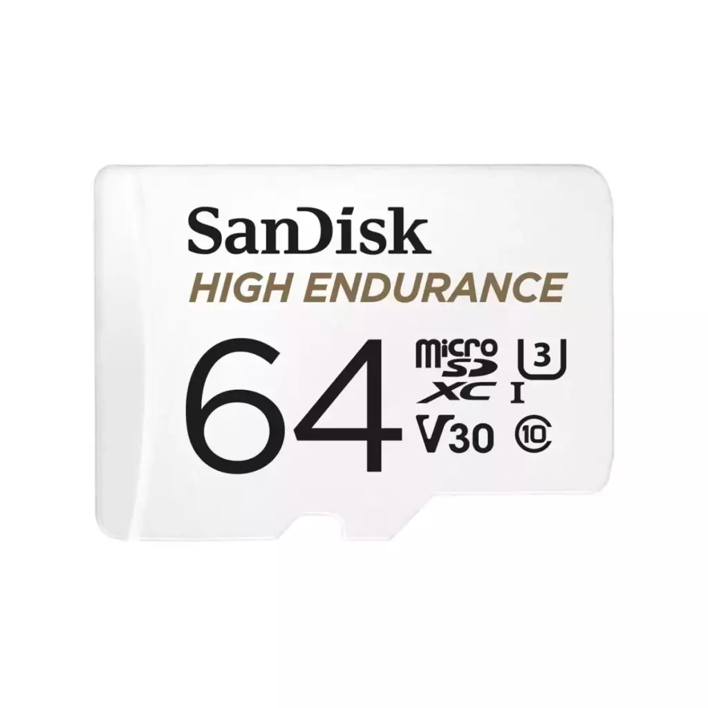 Obrázek produktu SanDisk High Endurance microSDXC 64GB 100 MB/s UHS-I U3 Class 10 + Adaptér 