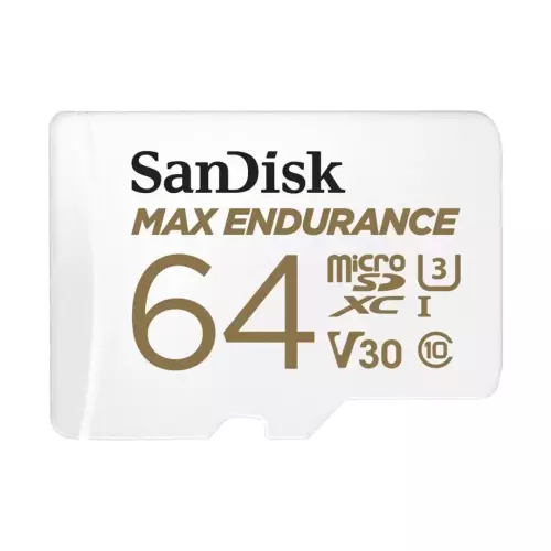obrázek produktu DF SanDisk Max Endurance microSDXC 64GB 100 MB/s UHS-I U3 Class 10+ Adaptér 