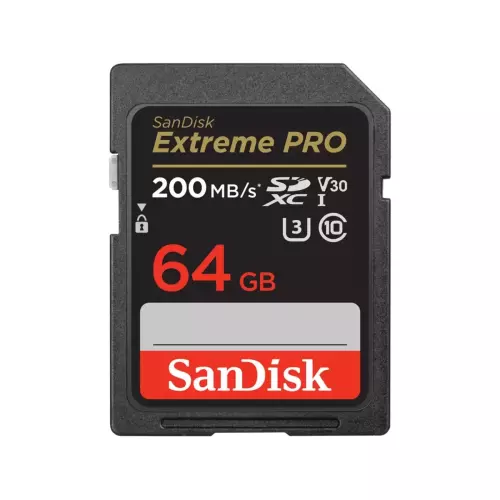 obrázek produktu SanDisk Extreme PRO SDXC 64GB 200MB/s UHS-I U3 Class 10