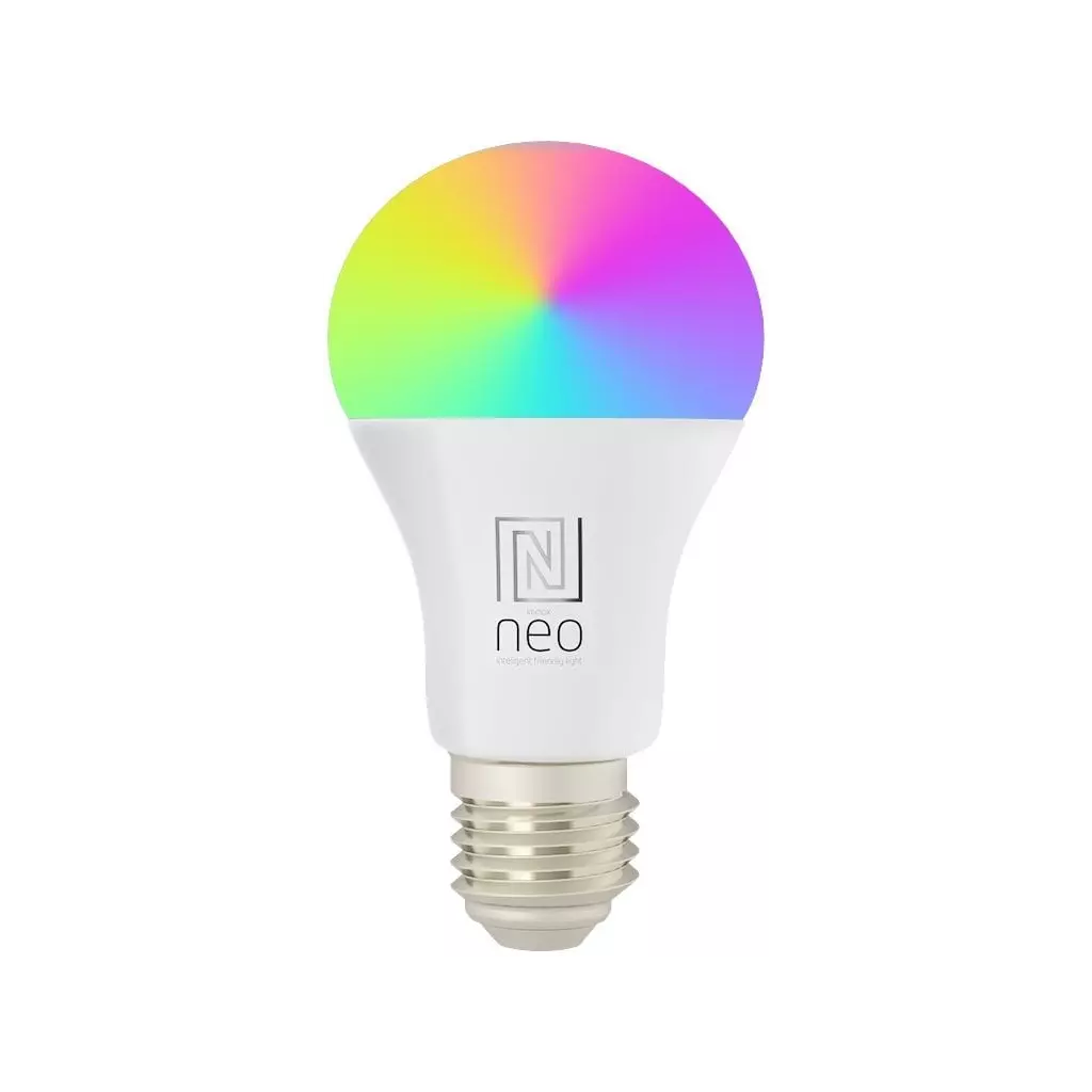 Obrázek produktu IMMAX NEO LITE SMART žárovka LED E27 9W RGB+CCT barevná a bílá, stmívatelná, Wi-Fi, TUYA