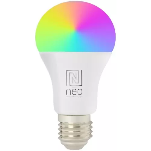 obrázek produktu IMMAX NEO LITE SMART žárovka LED E27 9W RGB+CCT barevná a bílá, stmívatelná, Wi-Fi, TUYA