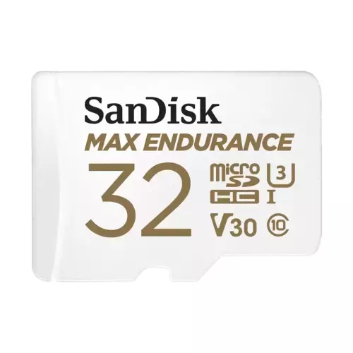obrázek produktu SanDisk Max Endurance microSDHC 32GB 100MB/s UHS-I U3 Class 10 + Adaptér