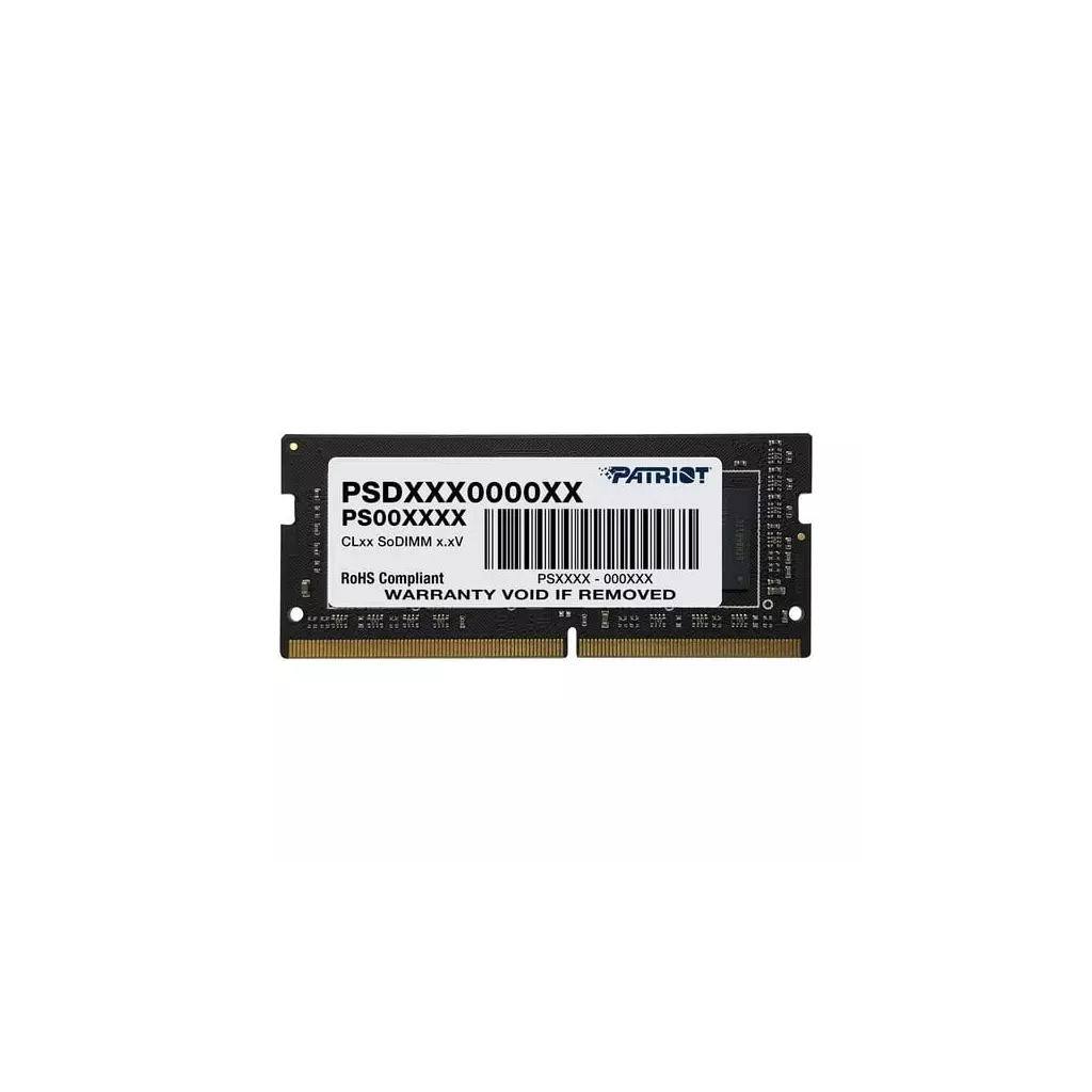 Obrázek produktu PATRIOT Signature 16GB DDR4 2666MHz / SO-DIMM / CL19 / 1,2V - černá