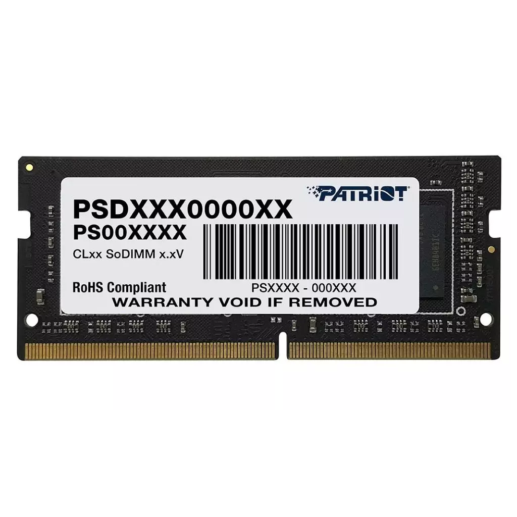Obrázek produktu PATRIOT Signature 8GB DDR4 3200MHz / SO-DIMM / CL22 / 1,2V - černá