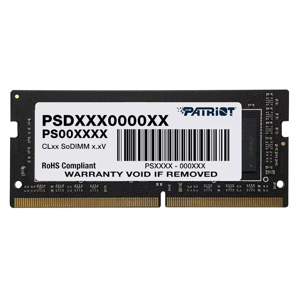 Obrázek produktu PATRIOT Signature 16GB DDR4 3200MHz SO-DIMM CL22 - černá