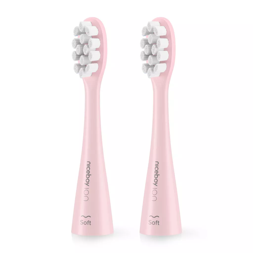 Obrázek produktu Náhradní hlavice Niceboy ION Sonic Soft pink 2 ks
