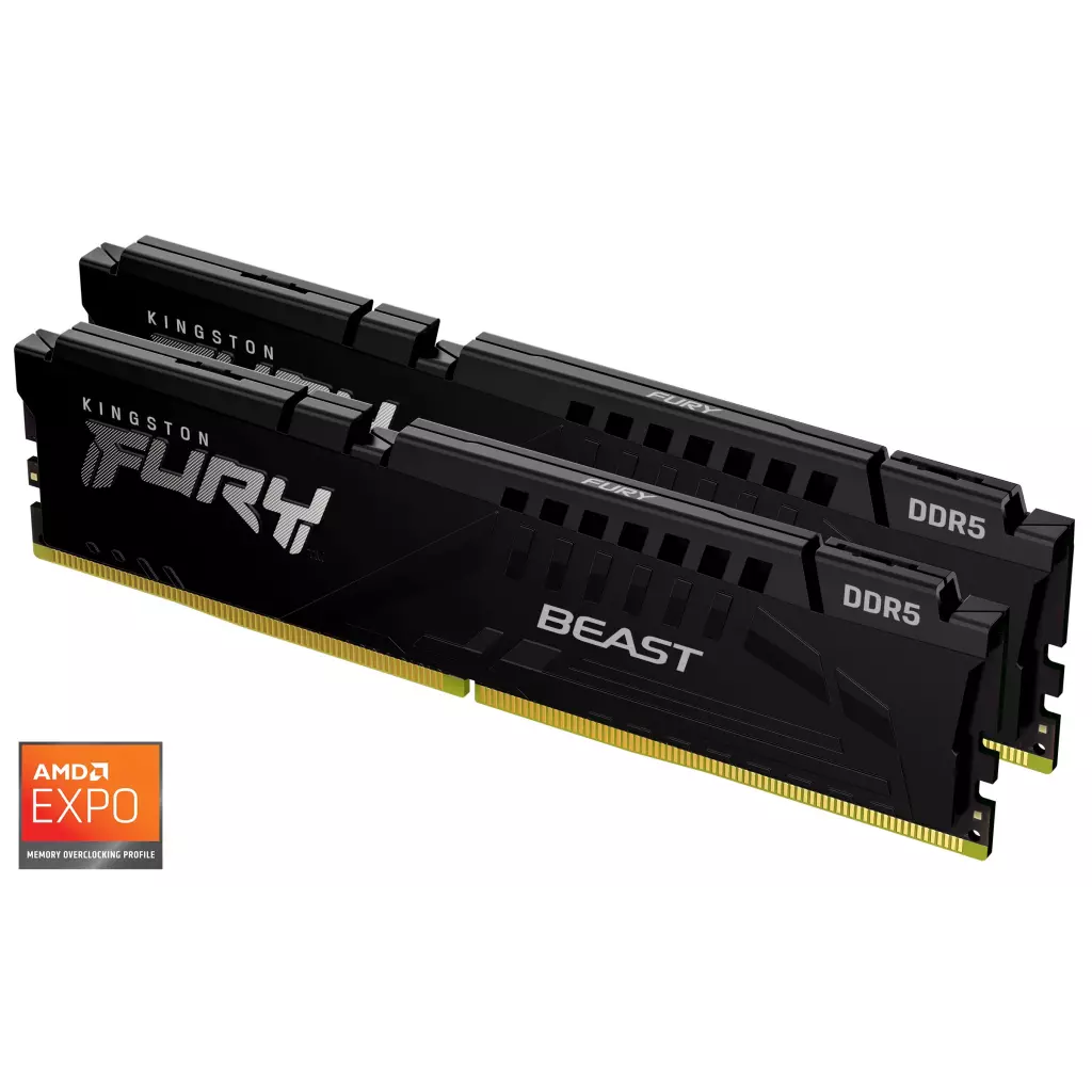Obrázek produktu Kingston Fury Beast DIMM DDR5 32GB 5200MHz černá (Kit 2x16GB) - černá