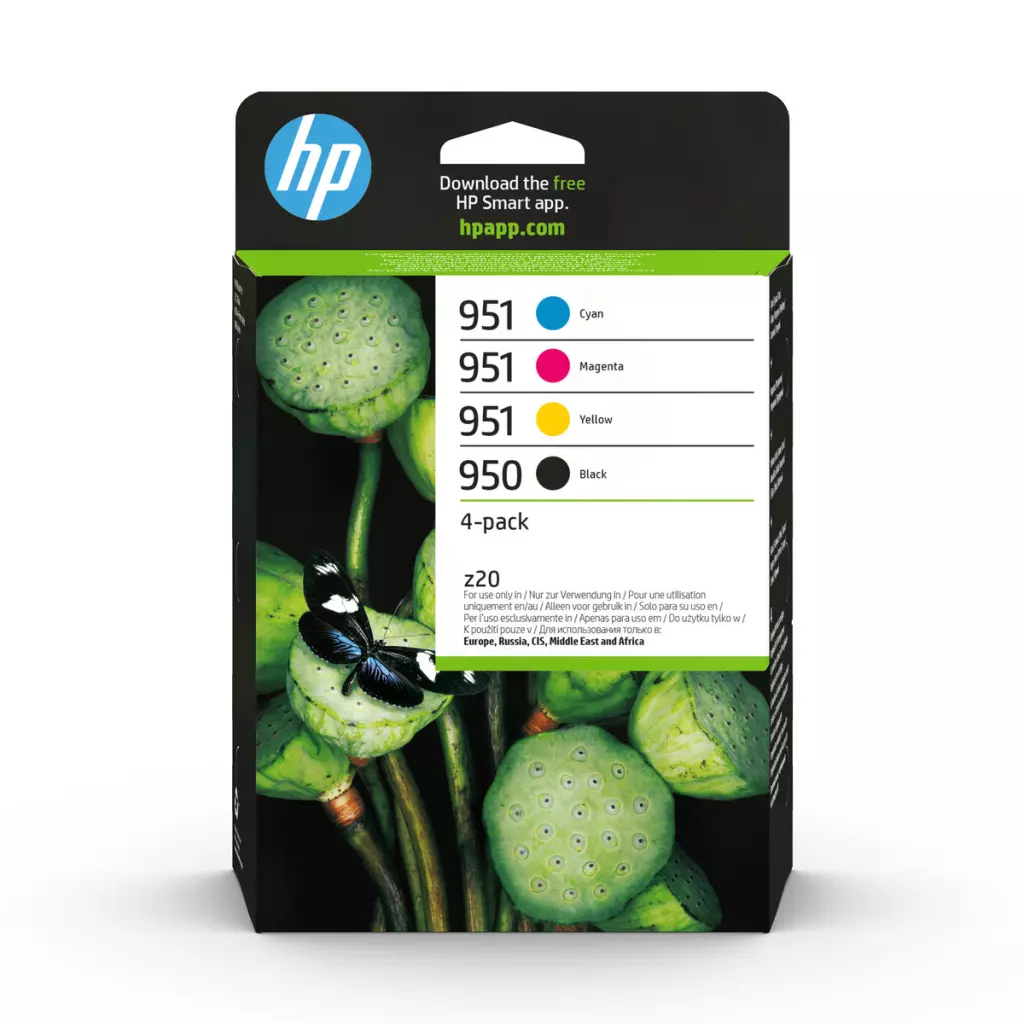 Obrázek produktu HP 950/951 combo černá+ barevná ink. náplň 6ZC65AE - černá/black