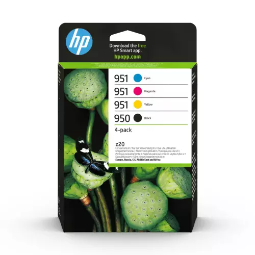 obrázek produktu HP 950/951 combo černá+ barevná ink. náplň 6ZC65AE - černá/black