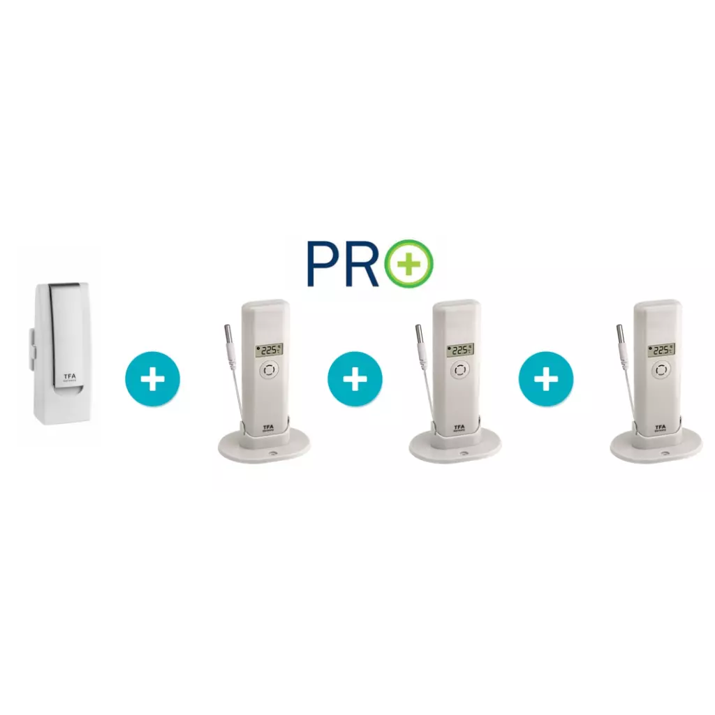 Obrázek produktu TFA 31.4010.02 - Bezdrátový monitor klimatu  WEATHERHUB - startovní balíček č. 10