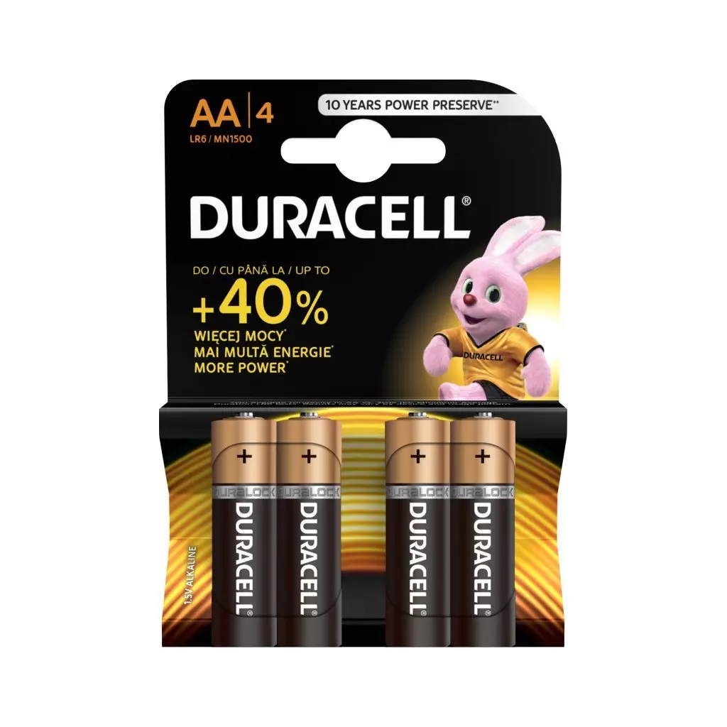 Obrázek produktu Duracell Basic alkalická baterie, 4 ks (AA)
