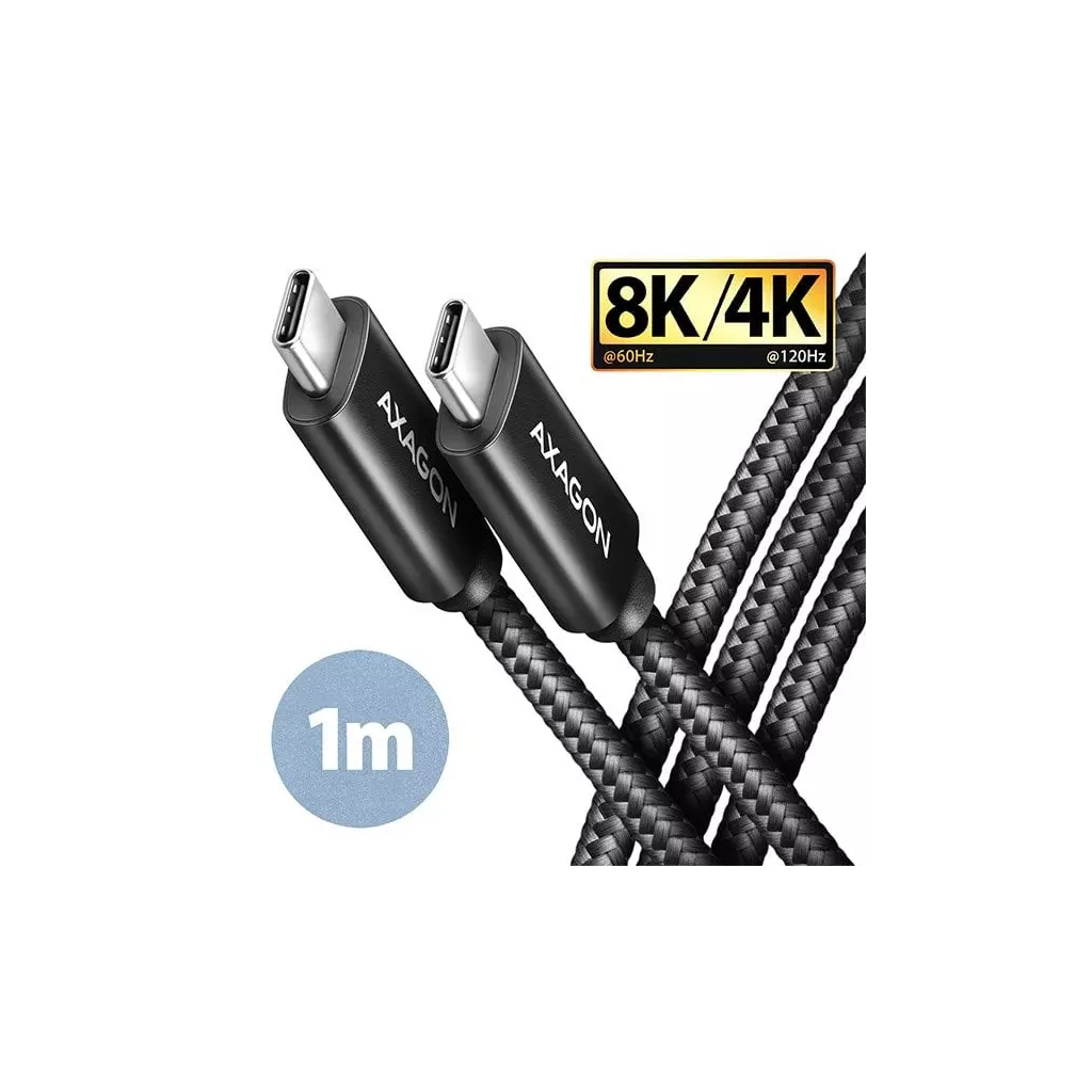 Obrázek produktu AXAGON BUCM432-CM10AB, NewGEN+ kabel USB-C <-> USB-C, 1m