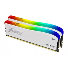 obrázek produktu Kingston Fury Beast Special Edition DDR4 32GB 3600MHz CL18, RGB chladič (Kit 2x16GB), bílá - bílá