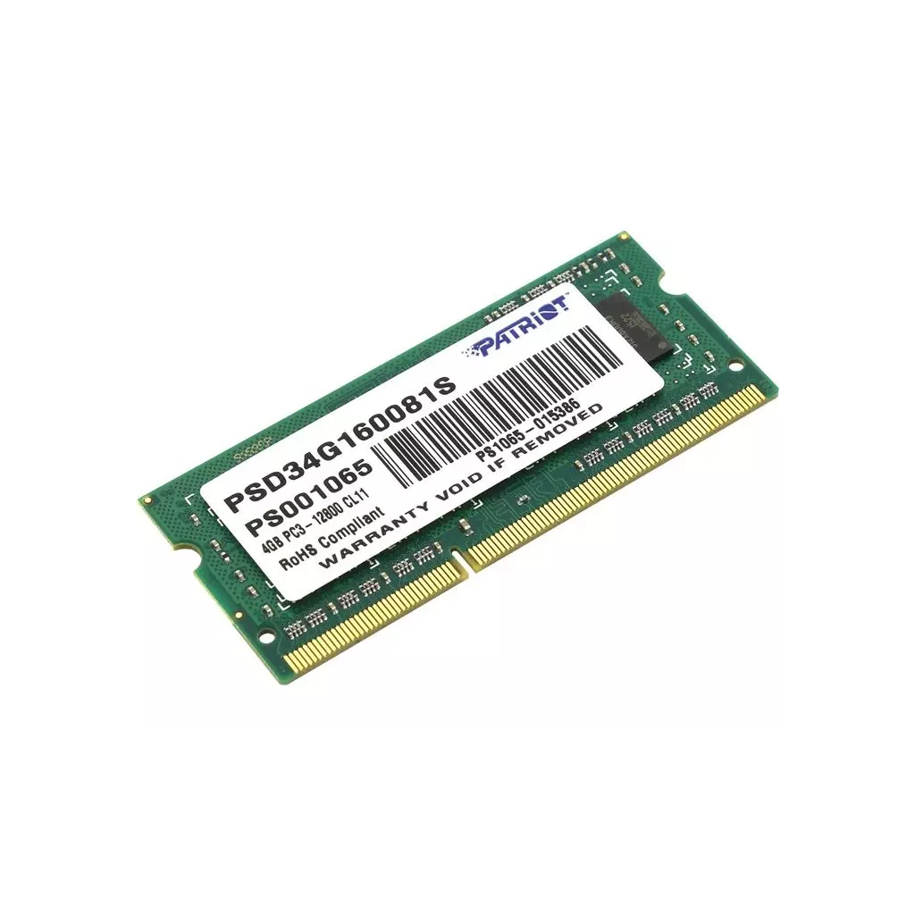 Obrázek produktu PATRIOT Signature 4GB DDR3 1600MHz SO-DIMM CL11 - šedá