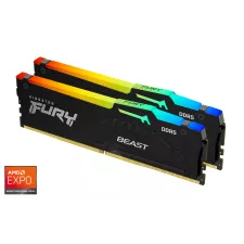 obrázek produktu Kingston Fury Beast DIMM DDR5 16GB 5200MHz RGB (Kit 2x8GB), AMD EXPO