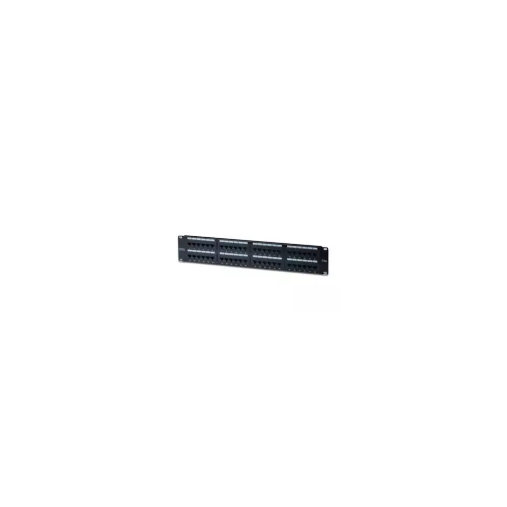 Obrázek produktu Digitus CAT 5e Patch Panel, nestíněný, 48 portů RJ45 8P8C, LSA, 2U, stojanový držák, černý, 482x44x109mm