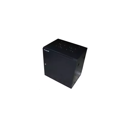 obrázek produktu XtendLan 19" nástěnný rozvaděč 12U 600x450, nosnost 60kg, plné dveře, svařený, proti vykradení,černý