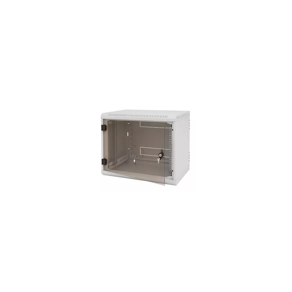 Obrázek produktu Triton 19' rozvaděč jednodílný 12U/395mm vylamovací otvor pro ventilátor RAL7035
