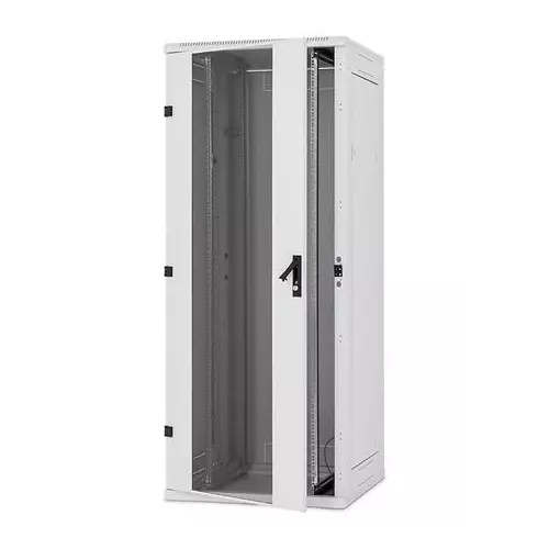 obrázek produktu Triton 19" rozvaděč stojanový 42U/600x600, typ RT, nosnost 1200kg, skleněné dveře, RAL9005, černý