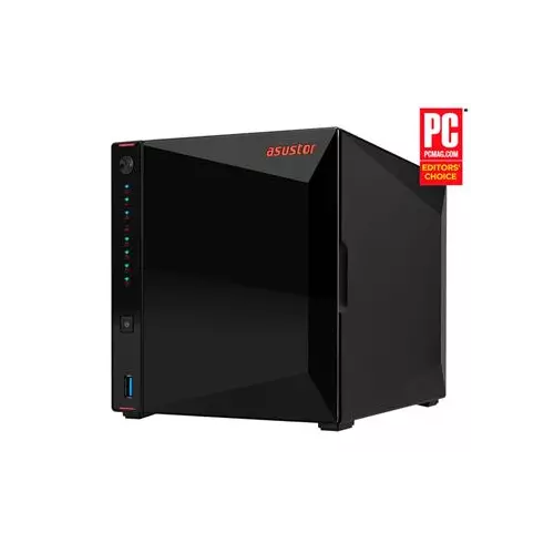 obrázek produktu Asustor NAS Nimbustor 4 AS5304T / 4x 2,5"/3,5" SATA III/ Intel Celeron J4105 1.5 GHz/ 4GB/ 2x 2.5 GbE/ 3x USB 3.0/ HDMI