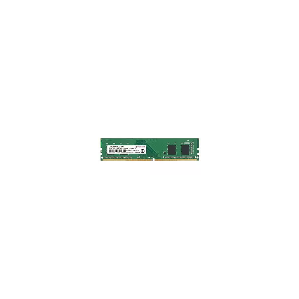 Obrázek produktu Transcend paměť 8GB DDR4 2666 U-DIMM (JetRam) 1Rx16 CL19