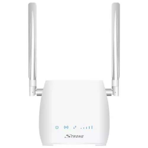obrázek produktu STRONG 4G LTE Router 300M/ Wi-Fi standard 802.11 b/g/n/ 300 Mbit/s/ 2,4GHz/ 1x LAN/ USB/ SIM slot/ 2 odnímatelné antény