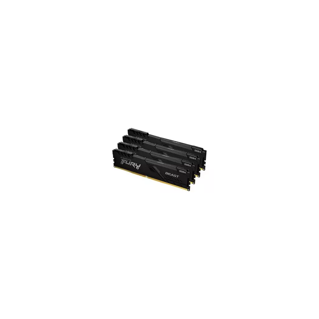 Obrázek produktu KINGSTON 32GB 3600MT/s DDR4 CL17 DIMM (Kit of 4) FURY Beast Black