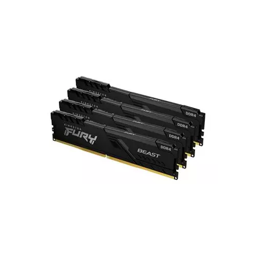 obrázek produktu KINGSTON 64GB 3600MHz DDR4 CL18 DIMM (Kit of 4) FURY Beast Black