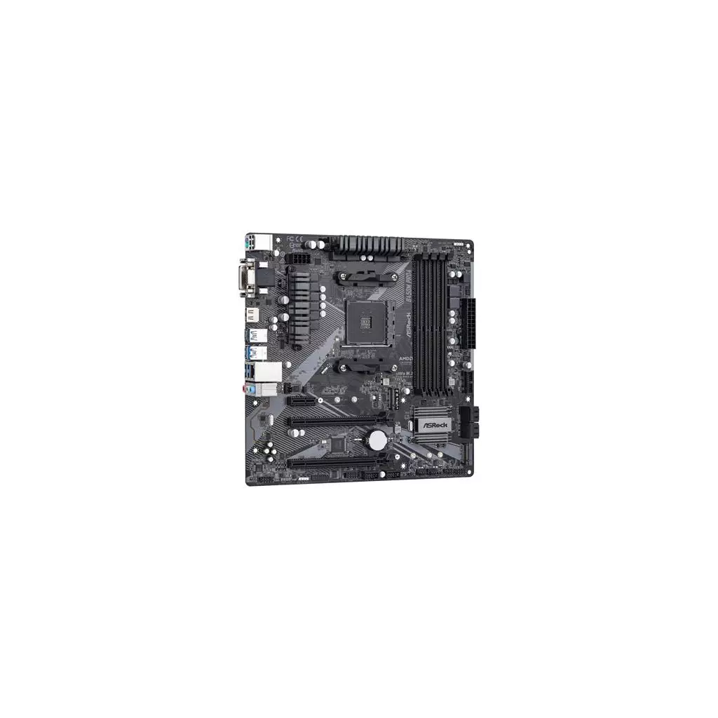 Obrázek produktu ASRock B450M PRO4 R2.0 / AMD B450 / AM4 / 4x DDR4 DIMM / HDMI / DVI-D / VGA / M.2 / USB-C / mATX