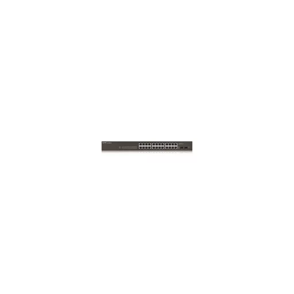 Obrázek produktu ZYXEL 24xGb 2xSFP fanless rack web sw.GS1900-24 v2