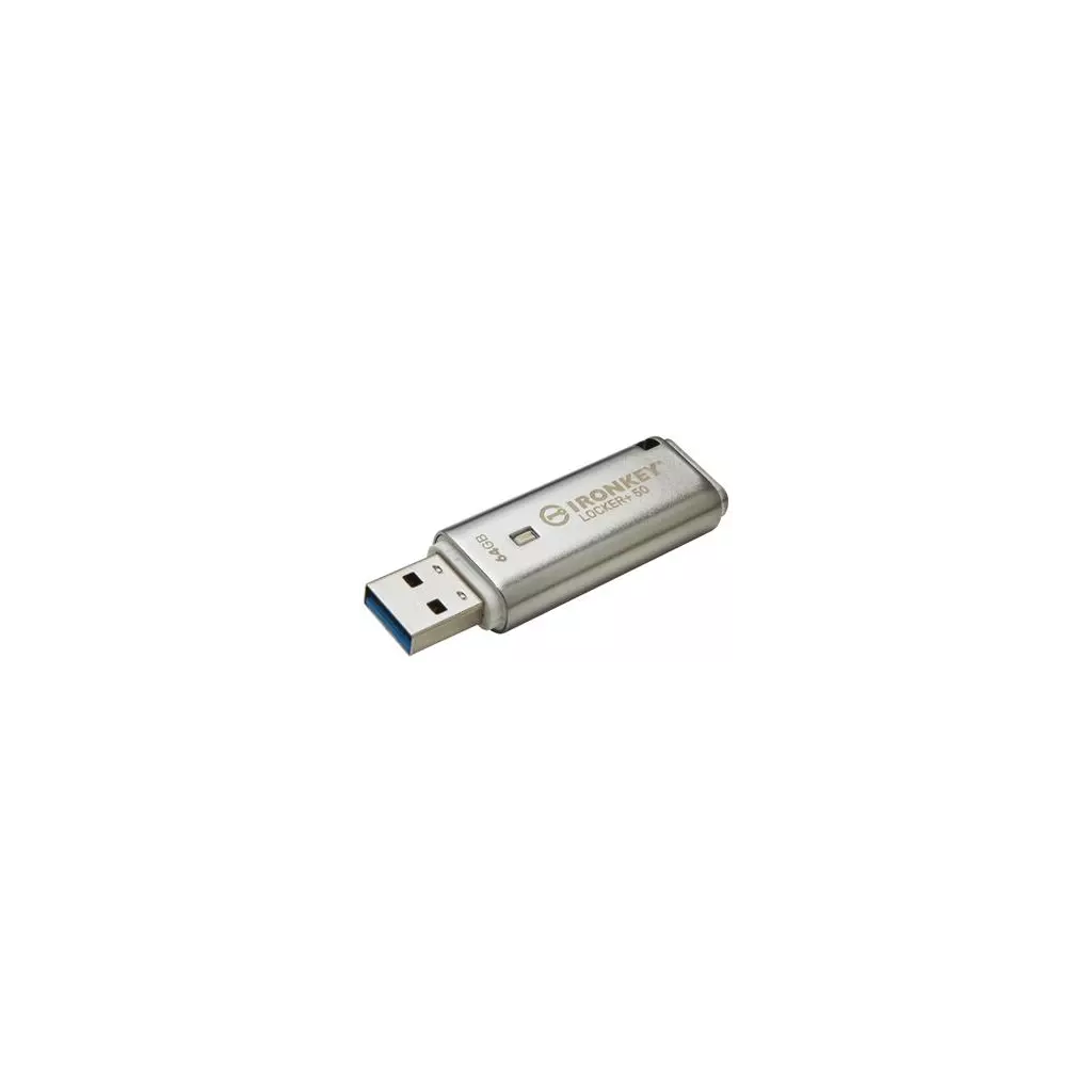 Obrázek produktu KINGSTON IronKey Locker+ 50  64GB / USB 3.2 / Šifrování XTS-AES