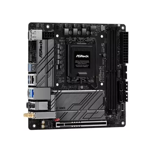 obrázek produktu ASRock Z790M-ITX WIFI / Intel Z790 / LGA1700 / 2x DDR5 / 2x M.2 / HDMI / DP / USB-C / WiFi / Mini-ITX