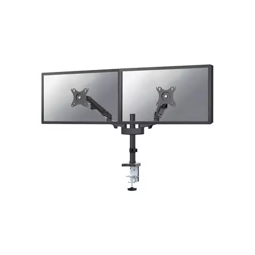 obrázek produktu Neomounts DS70-750BL2/Držák displeje/tyč na stůl/17-27"/svorka/VESA 100X100/nosn. 2x7kg/plynový píst/2 displeje/černý