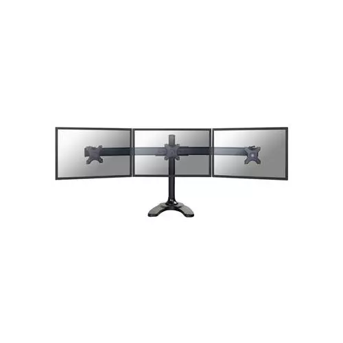 obrázek produktu Neomounts FPMA-D700DD3/Držák displeje/na stůl/10-27"/stojan+průchodka/VESA 100X100/nosn. 3x8kg/3 displeje/černý
