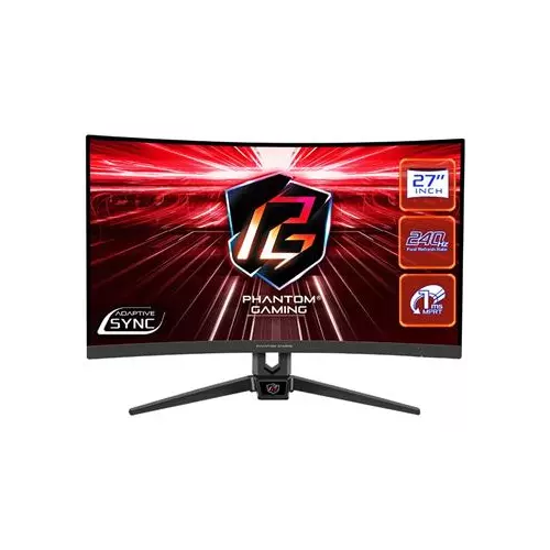 obrázek produktu Phantom Gaming by Asrock monitor PG27F15RS1A prohnutý  27" / VA / 1920x1080 /240Hz/ 300cd/m2 /1ms/DP/2x HDMI/repro/VESA