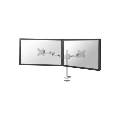 obrázek produktu Neomounts FPMA-D935DG /Držák displeje/na stůl/10-27"/průchodka/3čepy/VESA 100X100/nosn.2x6kg/2 displeje/stříbrný
