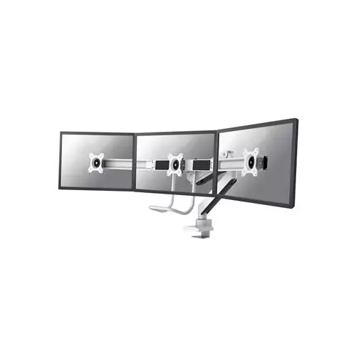 obrázek produktu Neomounts Select NM-D775DX3WHITE / Flat Screen Desk mount (17-27") desk clamp/grommet / White