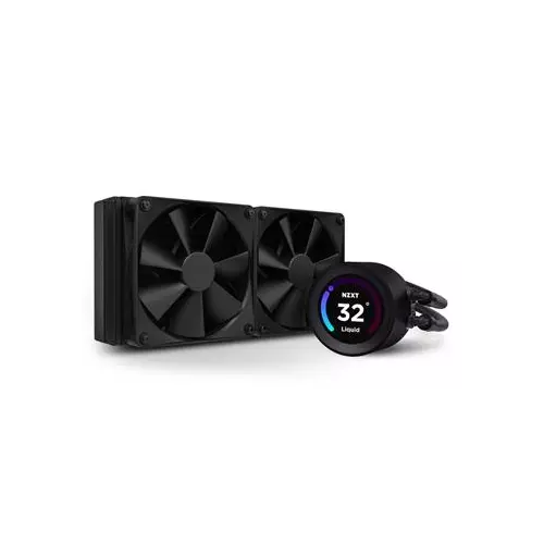 obrázek produktu NZXT vodní chladič Kraken 240 ELITE / 2x120mm fan / 4-pin PWM / LCD disp. / 6 let