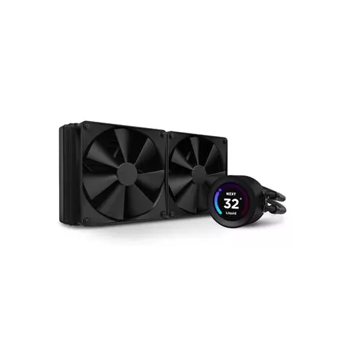 obrázek produktu NZXT vodní chladič Kraken 280 ELITE / 2x140mm fan / 4-pin PWM / LCD disp. / 6 let