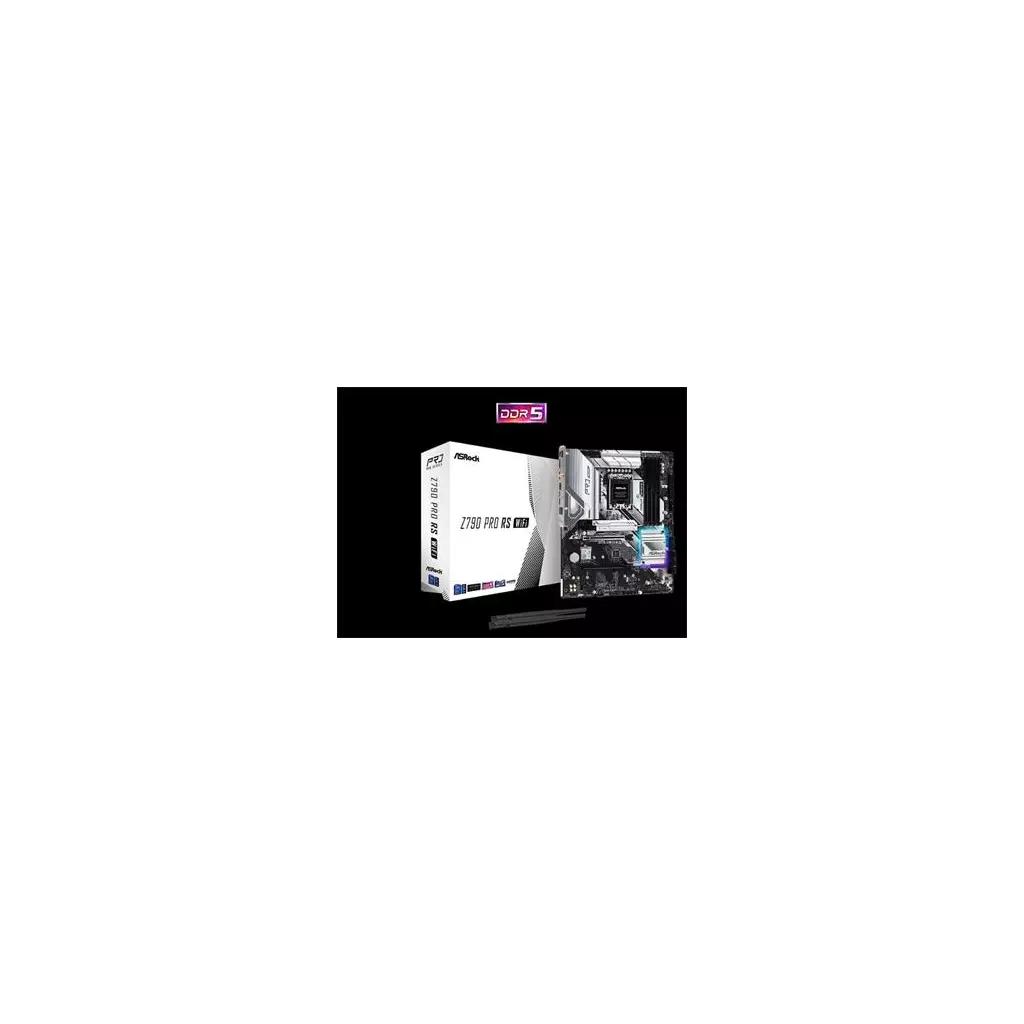 Obrázek produktu ASROCK Z790 PRO RS WIFI (intel 1700 12+13gen, 4xDDR5 6800MHz, 8xSATA3, 4x M.2, HDMI+DPort +eDP, 1xGLAN, ATX)