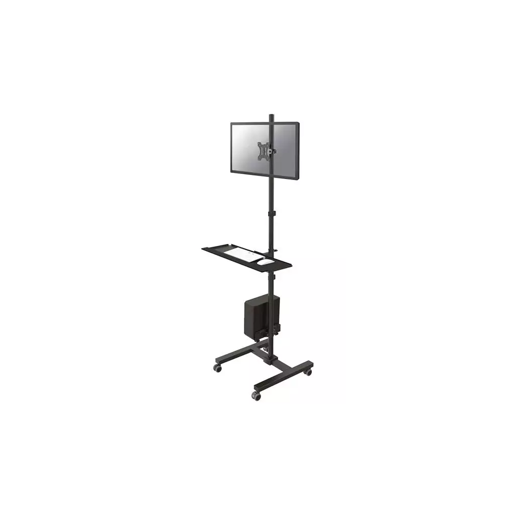 Obrázek produktu Neomounts FPMA-MOBILE1700 / Mobile Workplace Floor Stand (monitor, keyboard/mouse & PC) / Black