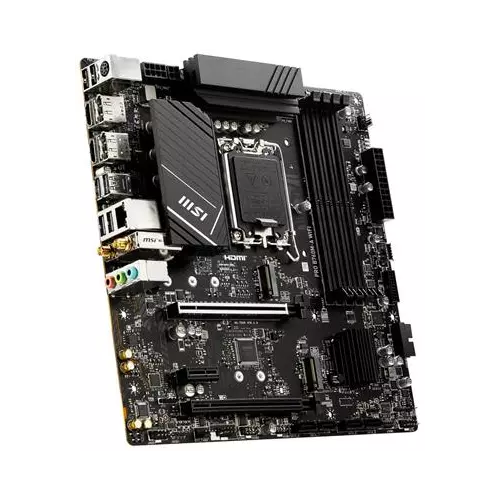obrázek produktu MSI PRO B760M-A WIFI / Intel B760 / LGA1700 / 4x DDR5 / 2x M.2 / 2x HDMI / 2x DP / WiFi / mATX
